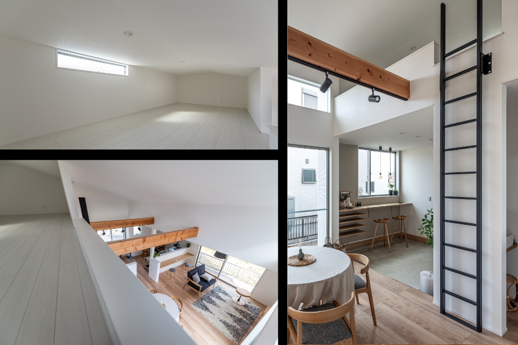 独立感のある離れとロフト